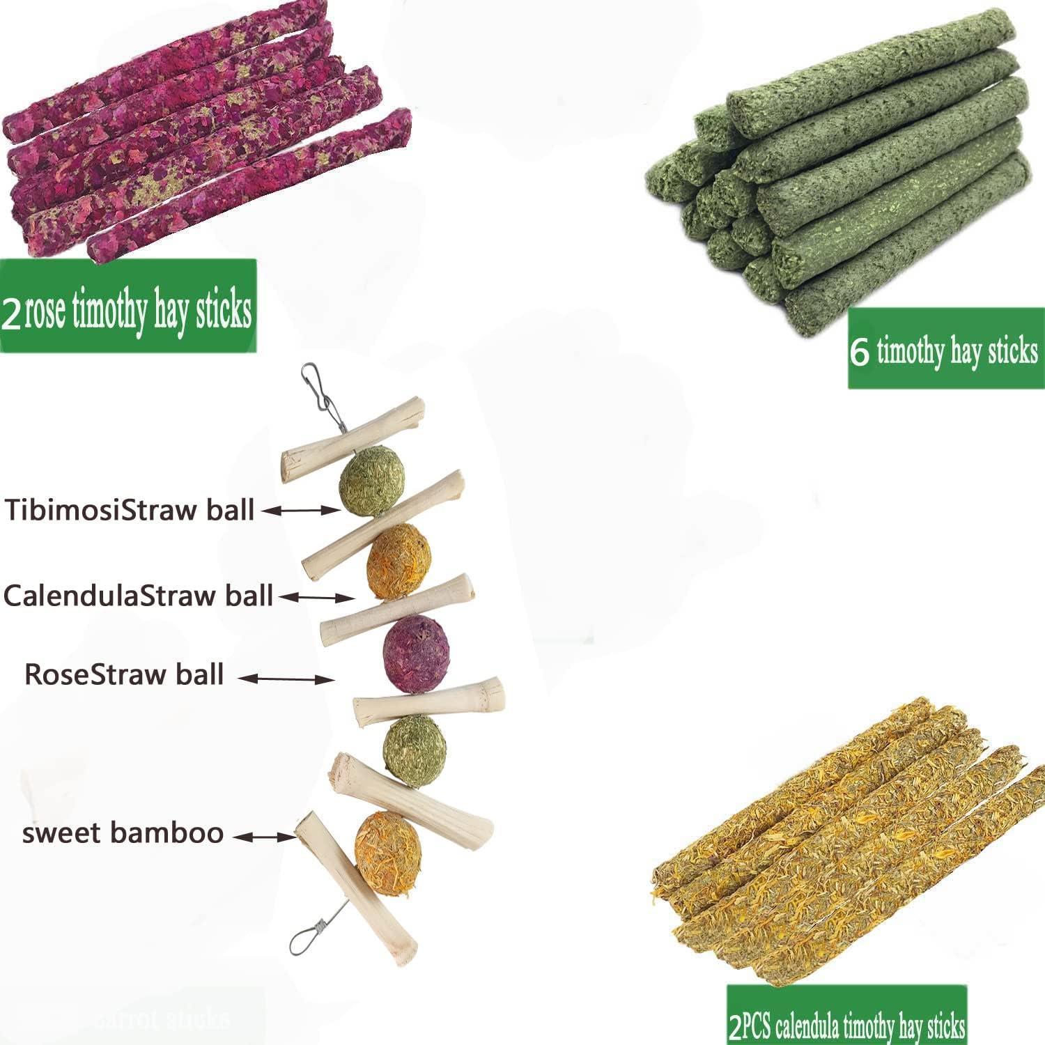 Juguetes Naturales para Conejos y Cobayas Andes Bunny 28PCS