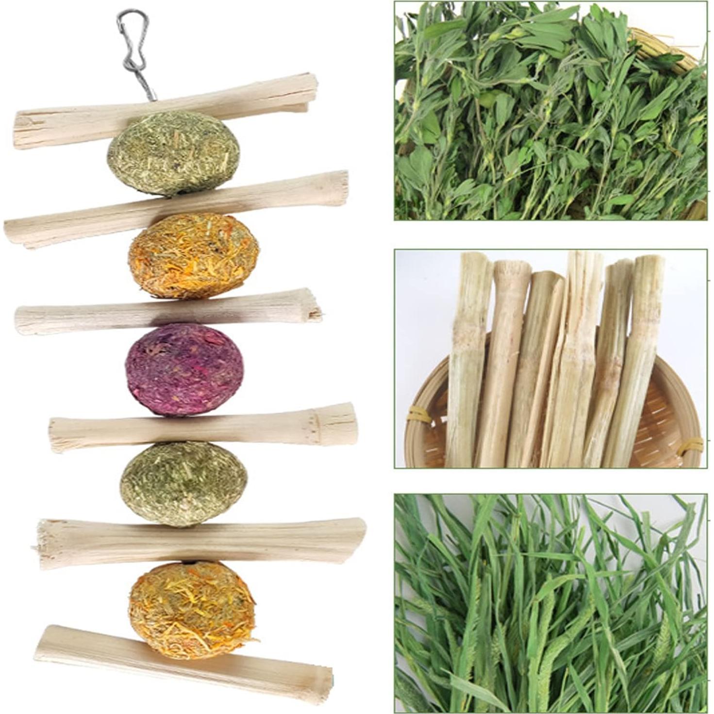 Juguetes Naturales para Conejos y Cobayas Andes Bunny 28PCS