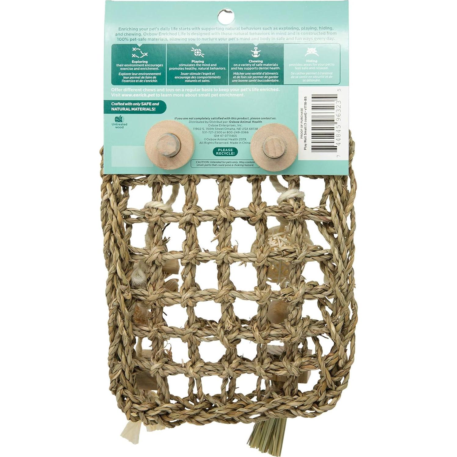 Pared de Juego Oxbow para Conejos y Cobayas 7x15x26cm