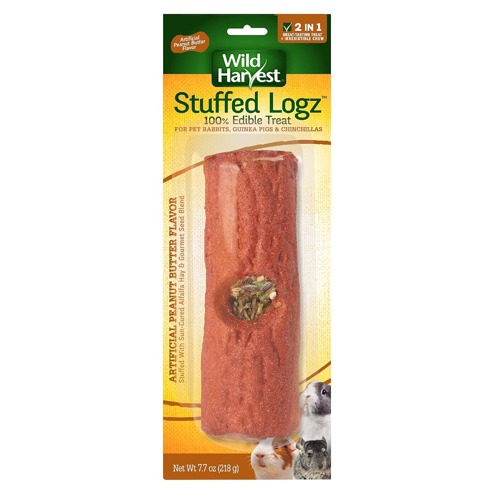 Golosina Comestible para Conejos Wild Harvest Logz Rellenos 1 Cuenta