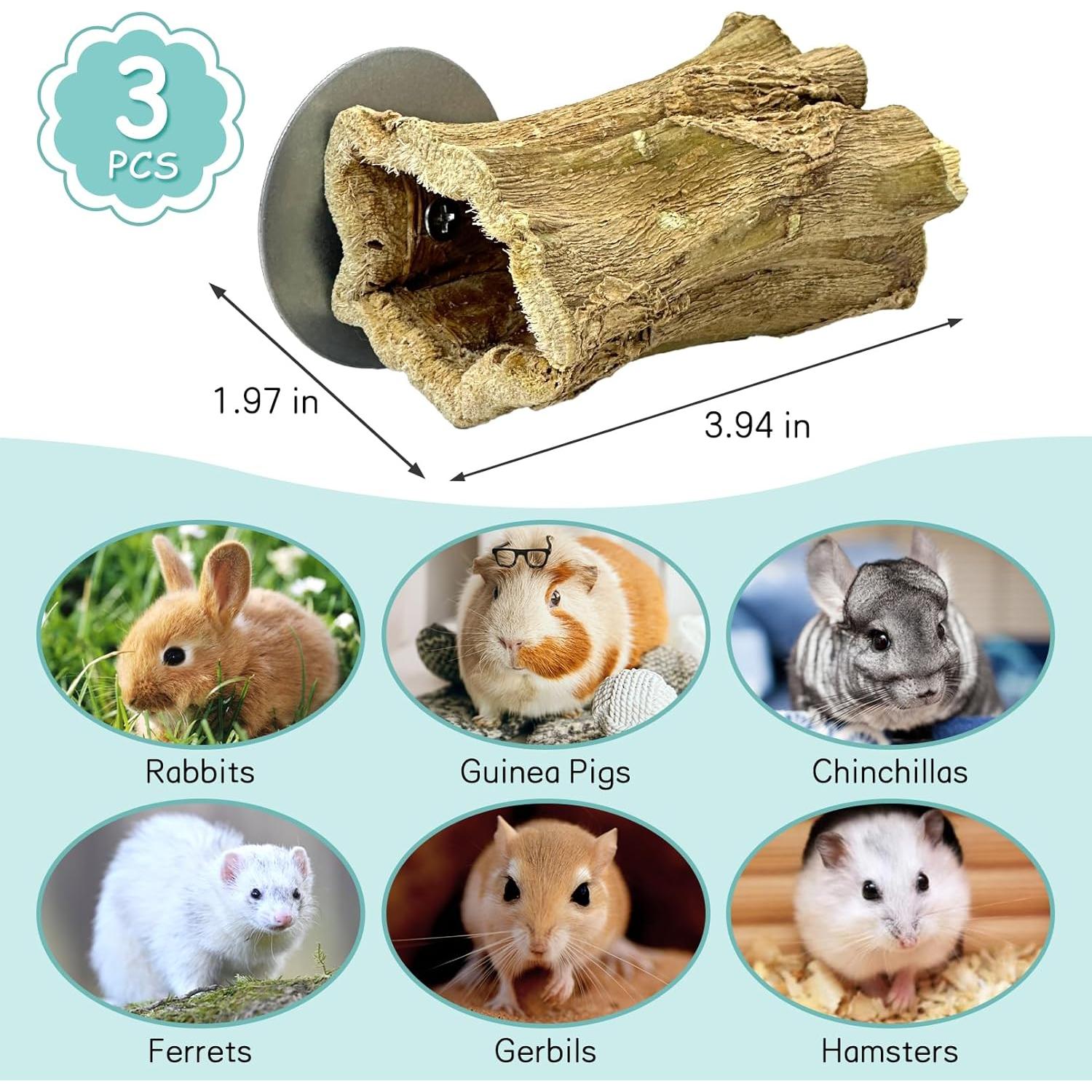 Juguetes para Masticar Fhiny de Madera de Papaya 3 PCS