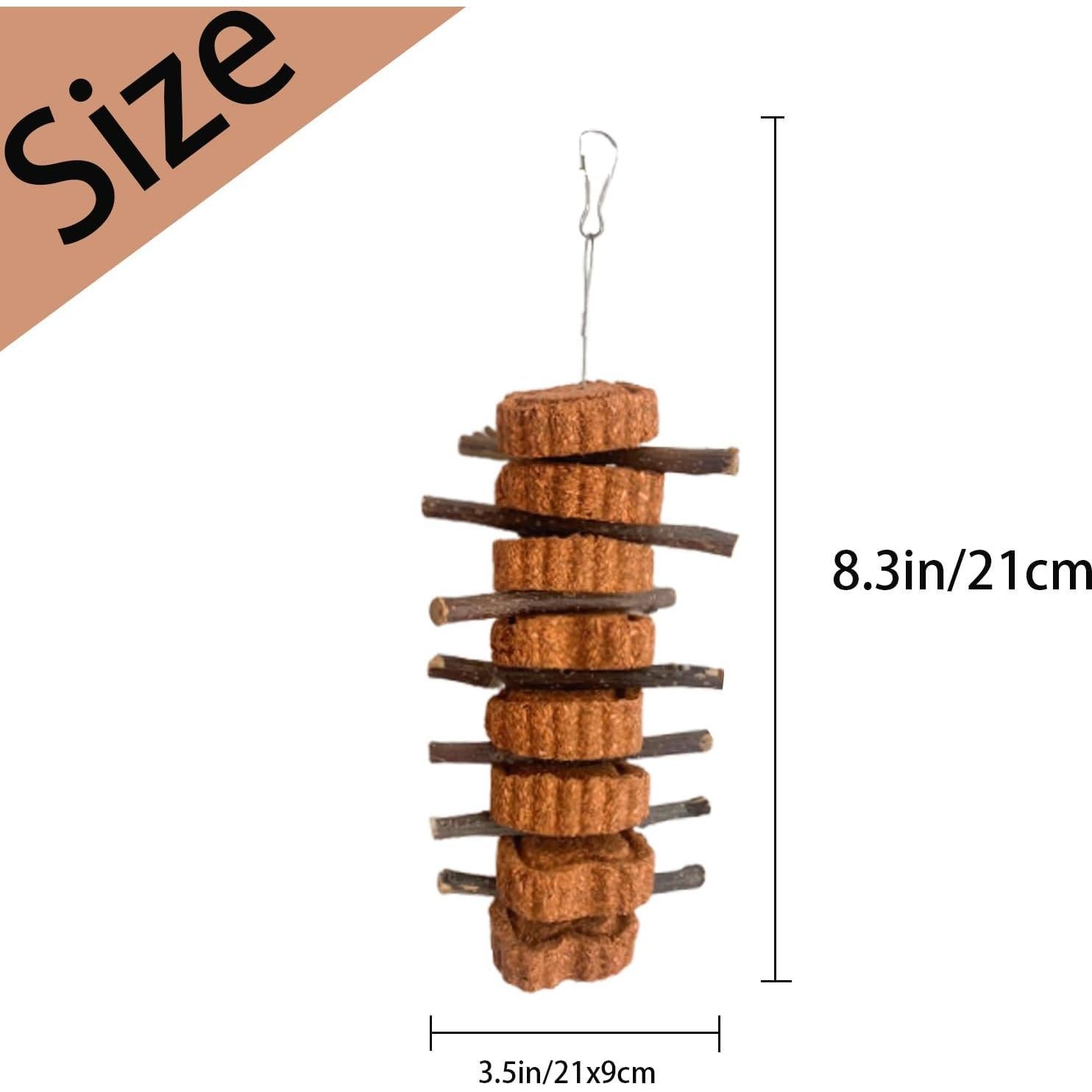 Juguetes Masticables para Conejos MUYG - 4 Paquetes de Zanahoria