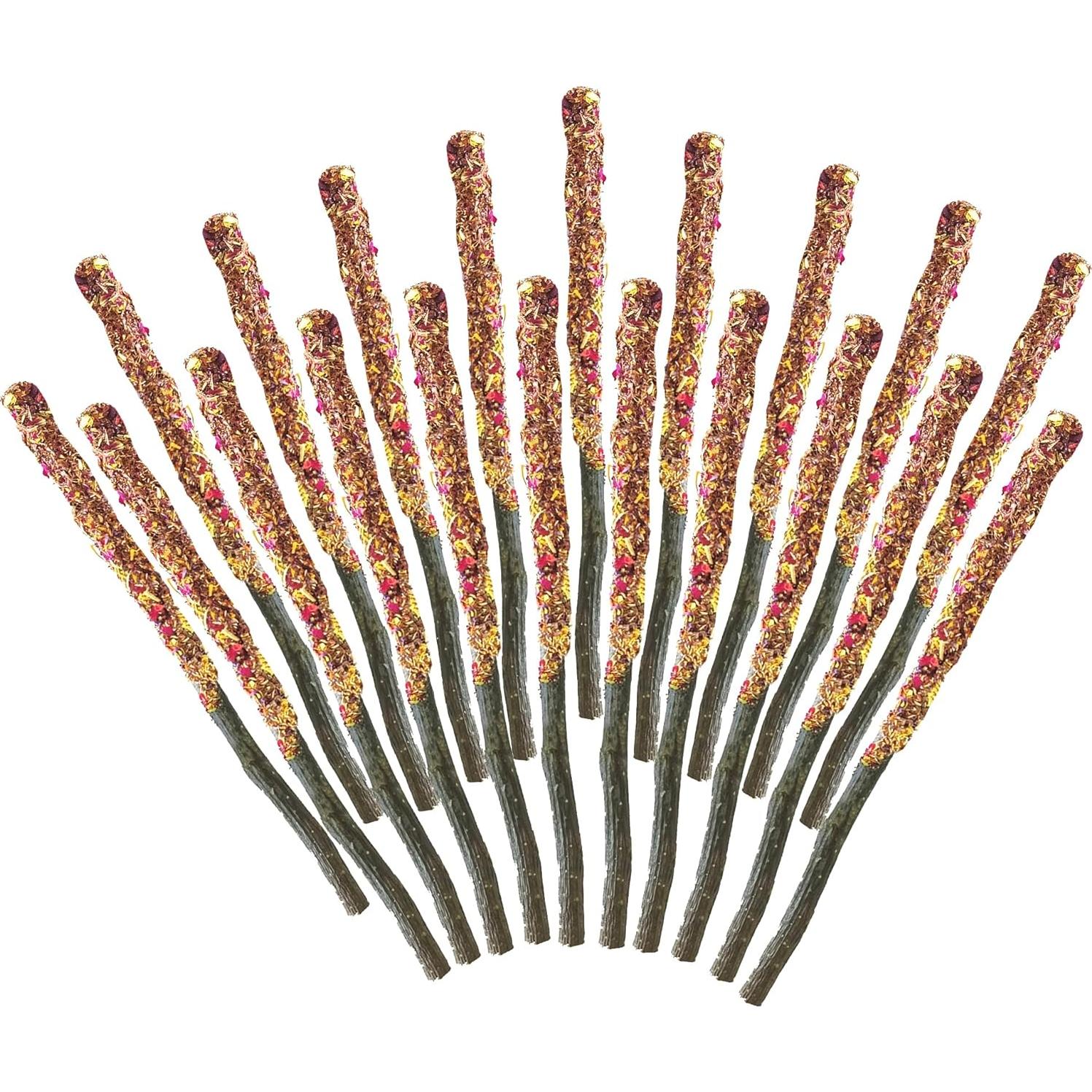 Palitos de Manzana SunGrow con Flores - 20 Pcs para Roedores