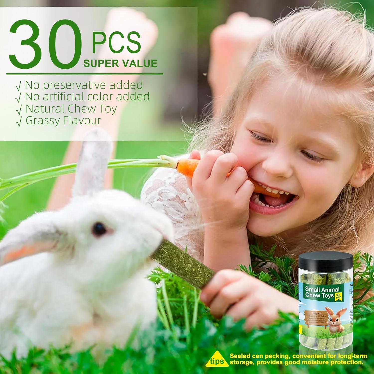 Palitos de Heno Timothy Hkkpet 30 Unidades para Mascotas