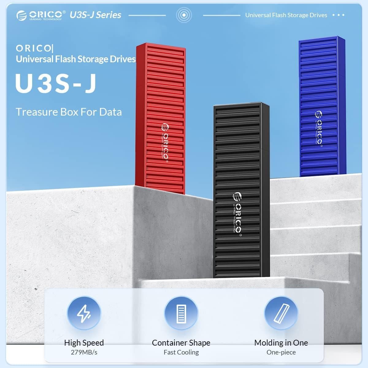 ORICO Unidad Flash USB 3.0 64GB 260MB/s con Llavero