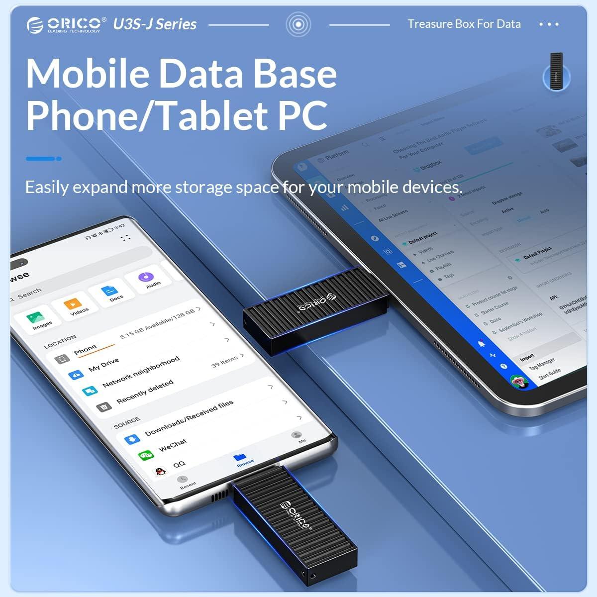 ORICO Unidad Flash USB 3.0 64GB 260MB/s con Llavero