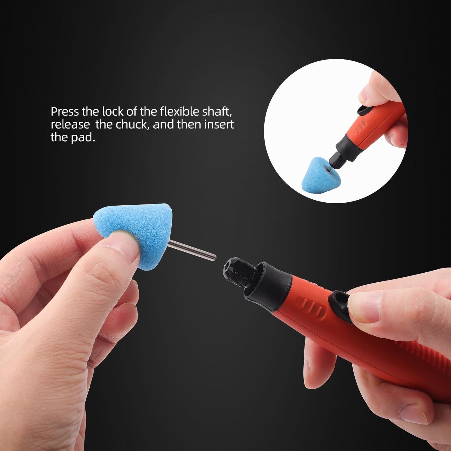 Cono de Pulido ZFE 9 PCS para Ruedas de Automóviles - Granos T80, T60, T40