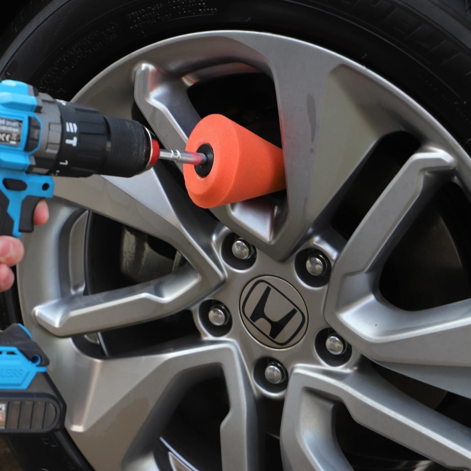 Cono de Pulido ZFE 9 PCS para Ruedas de Automóviles - Granos T80, T60, T40