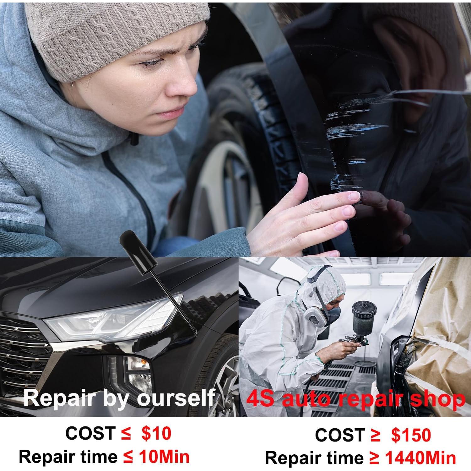 Pintura de Retoque Negra YONXEM 11.83ml Secado Rápido