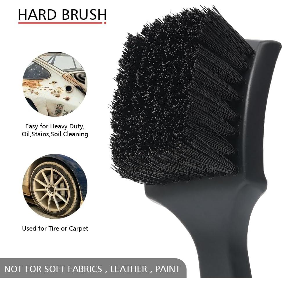 Juego de cepillos de detallado Pulwury 9 piezas para auto