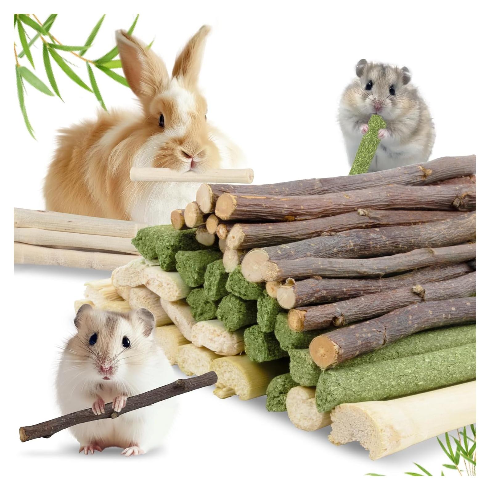 Juguetes para Conejos Sukh 300g - Heno Timothy, Manzana y Bambú