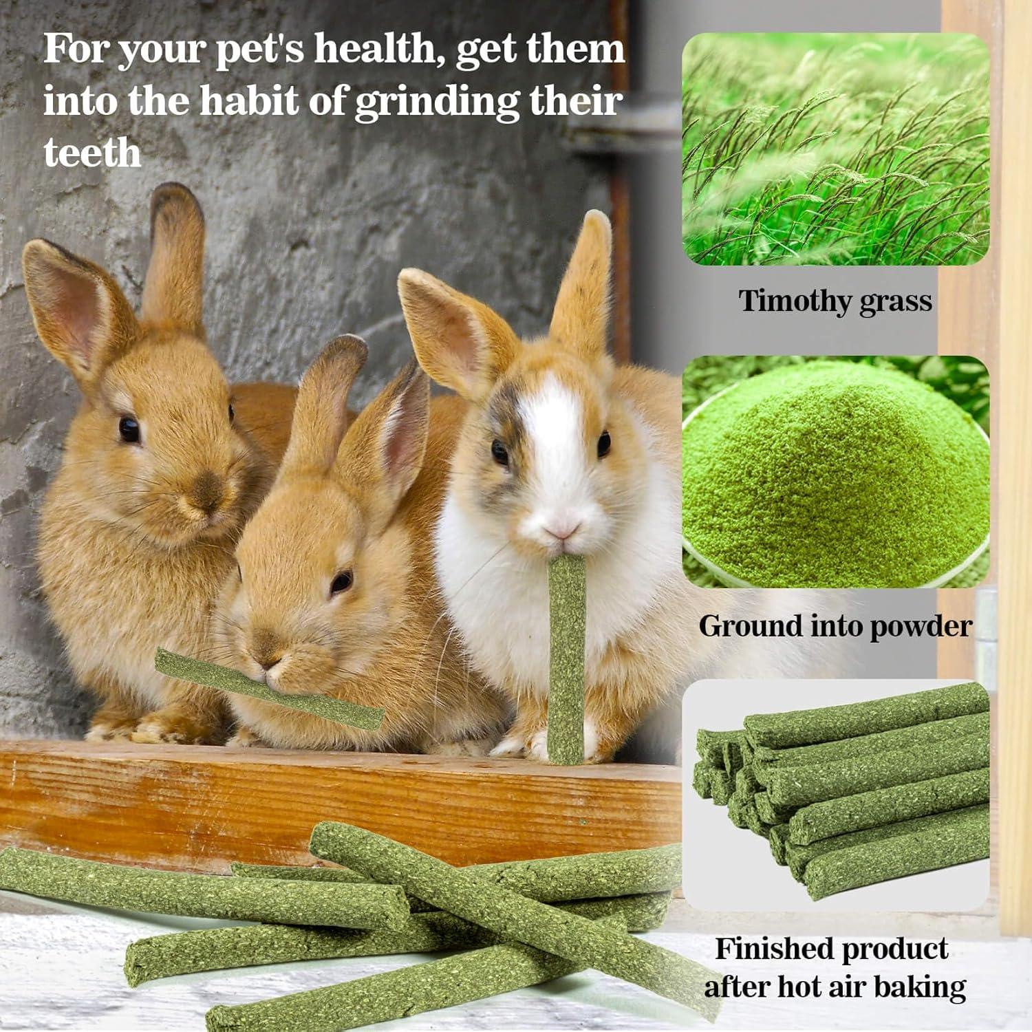 Juguetes para Conejos Sukh 300g - Heno Timothy, Manzana y Bambú