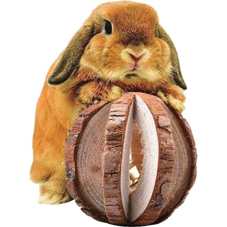 5 Juguetes de Madera Natural para Roedores Vankcp - Cuidado Dental