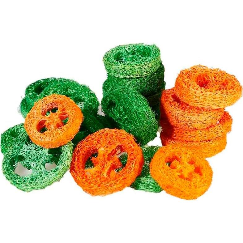 15 Rodajas de Lufa Natural para Masticar Mascotas YOMENO