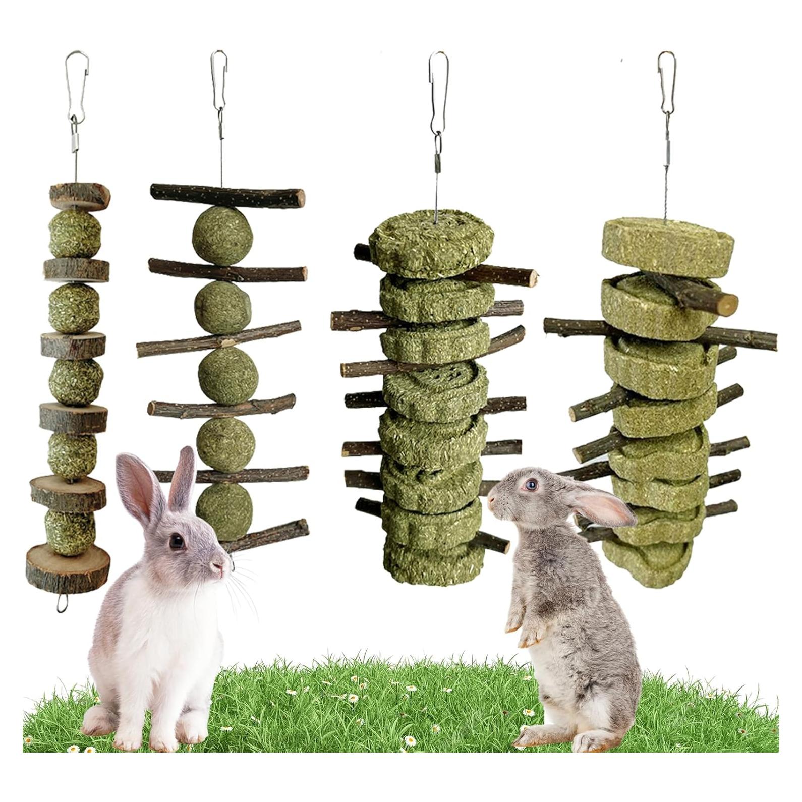 Juguetes de Masticar para Conejos LWINGFLYER - 4 Piezas