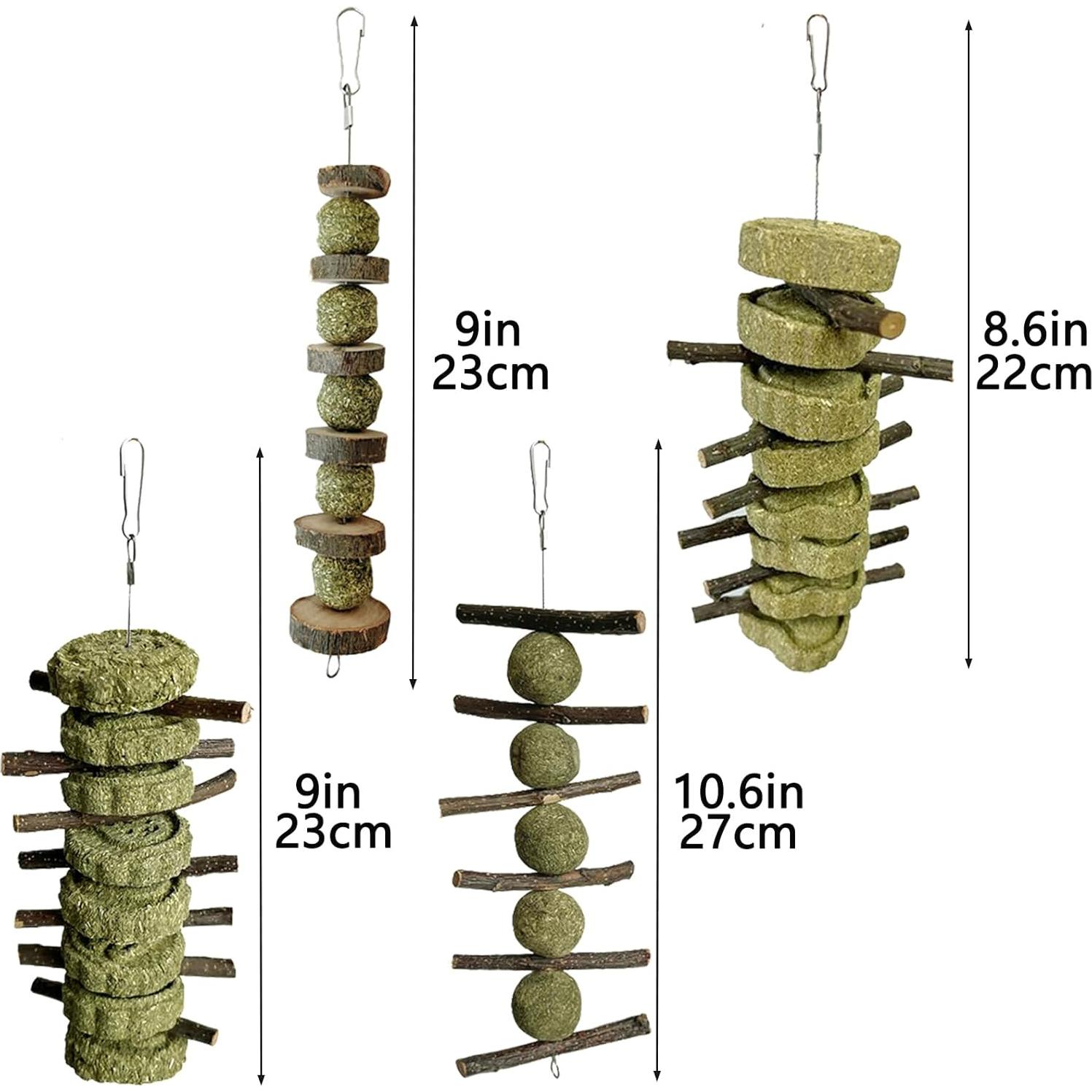 Juguetes de Masticar para Conejos LWINGFLYER - 4 Piezas