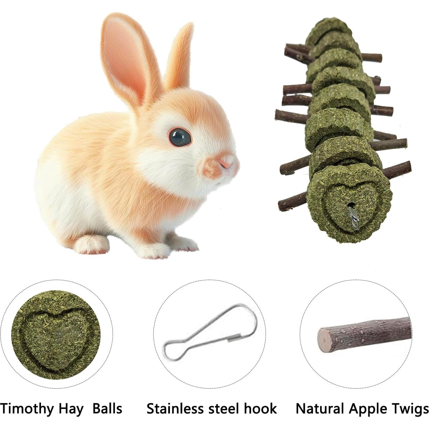 Juguetes de Masticar para Conejos LWINGFLYER - 4 Piezas