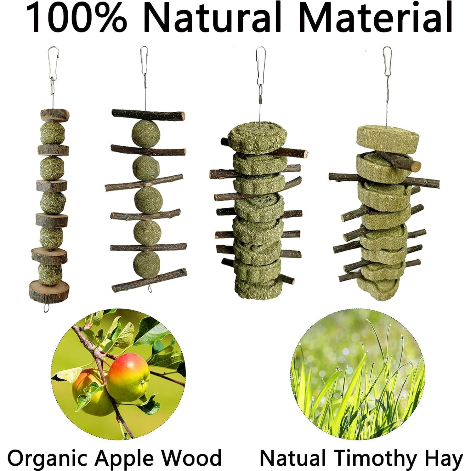 Juguetes de Masticar para Conejos LWINGFLYER - 4 Piezas