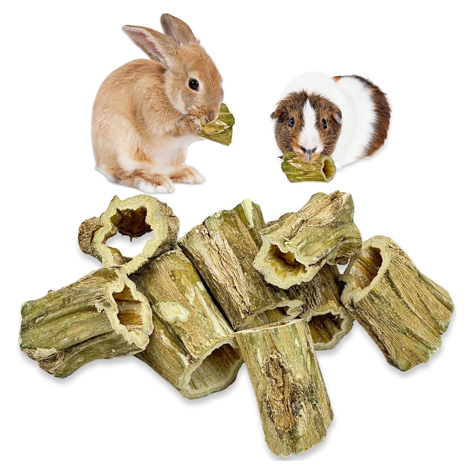 Juguetes para Masticar Fhiny Rabbit 8 PCS Madera de Papaya 5 cm