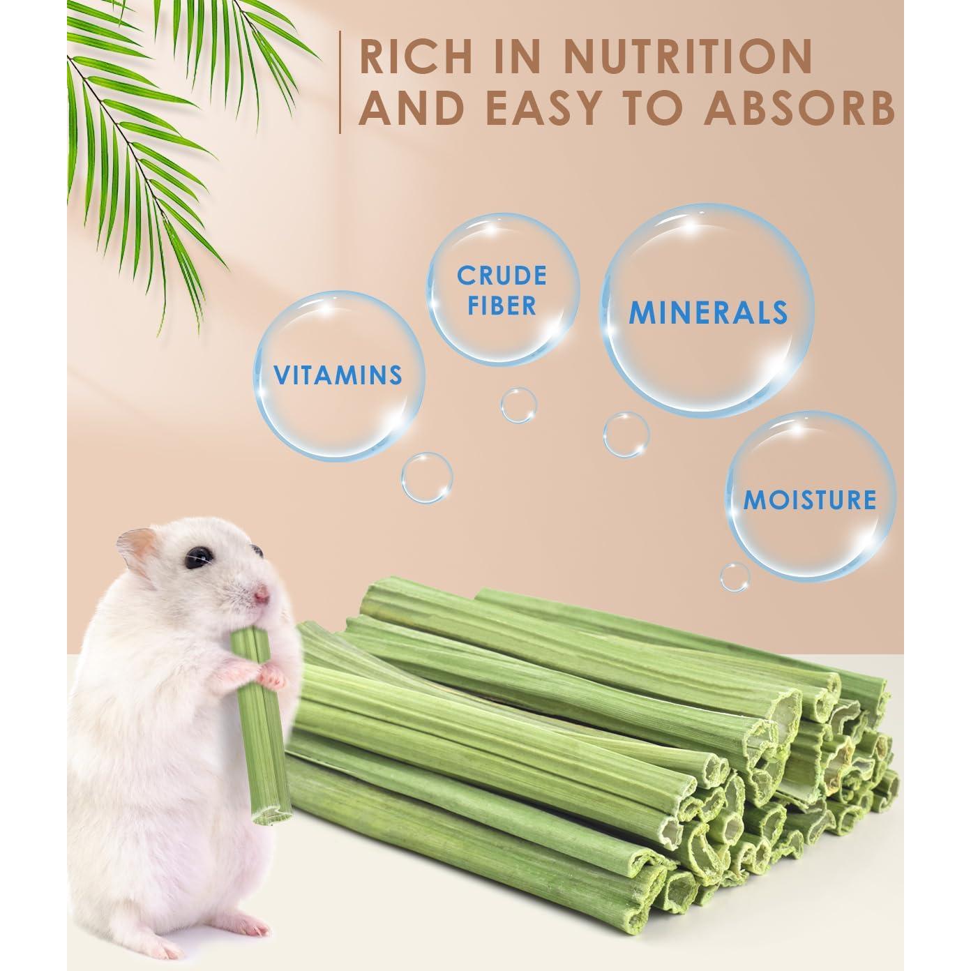 Bissap Palitos Masticables para Conejos 35PCS - Snack Natural