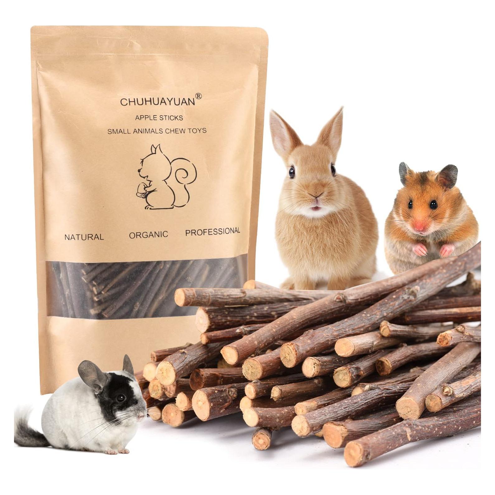 Palitos de Manzana Naturales CHUHUAYUAN 100g para Mascotas