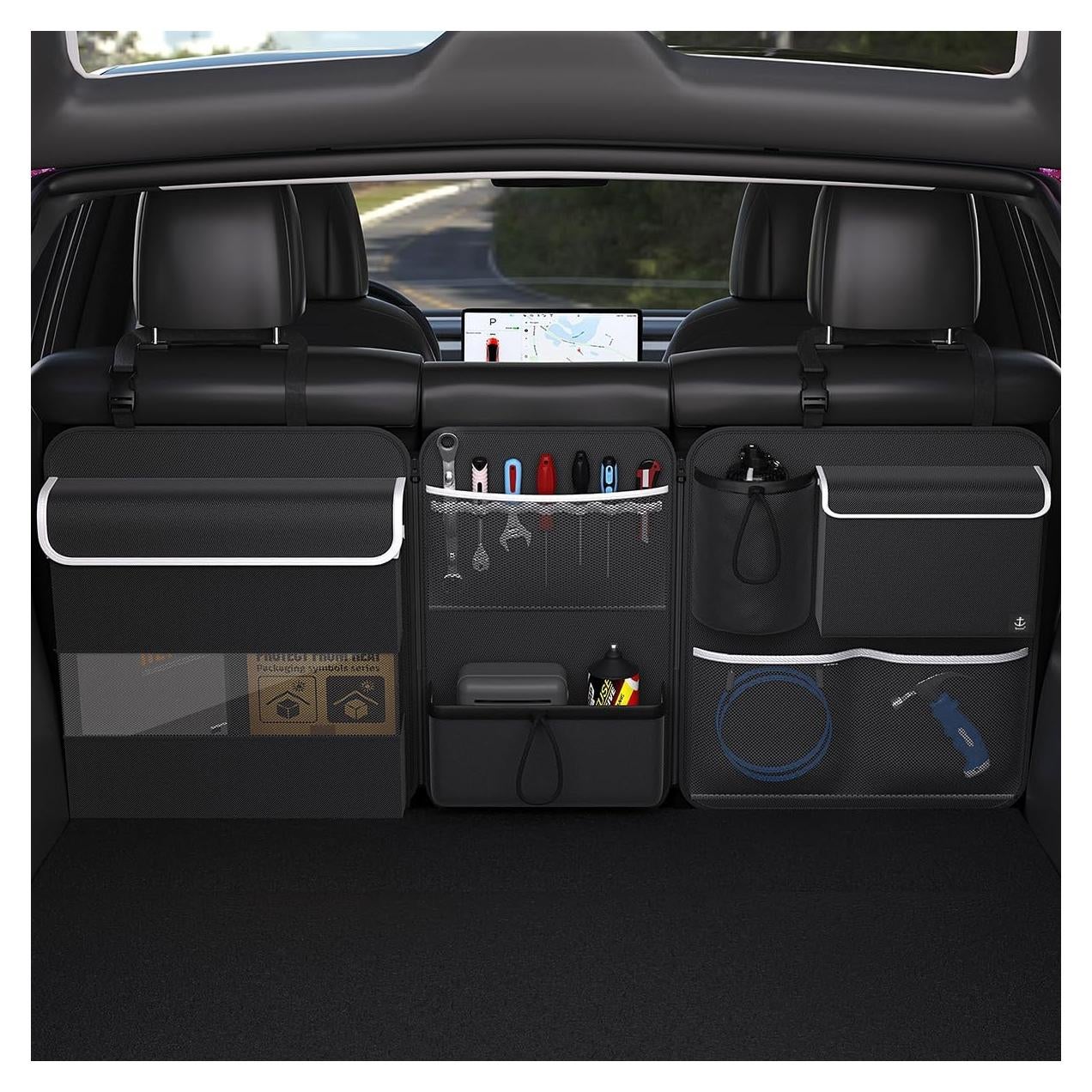 Organizador de Maletero Timoxi Plegable 7 Bolsillos 108x45cm