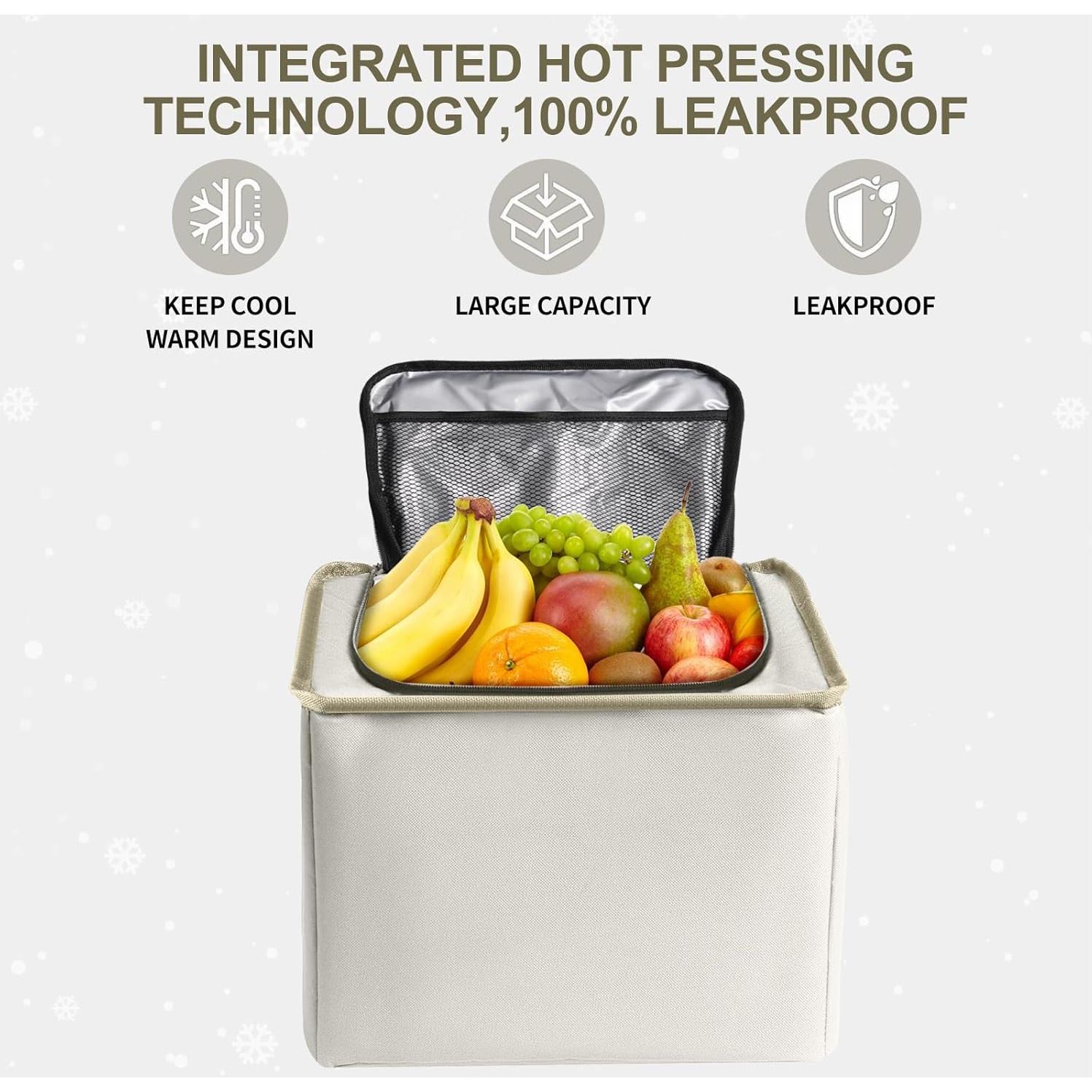 Organizador de Maletero AOPHY Beige 95L Plegable Impermeable