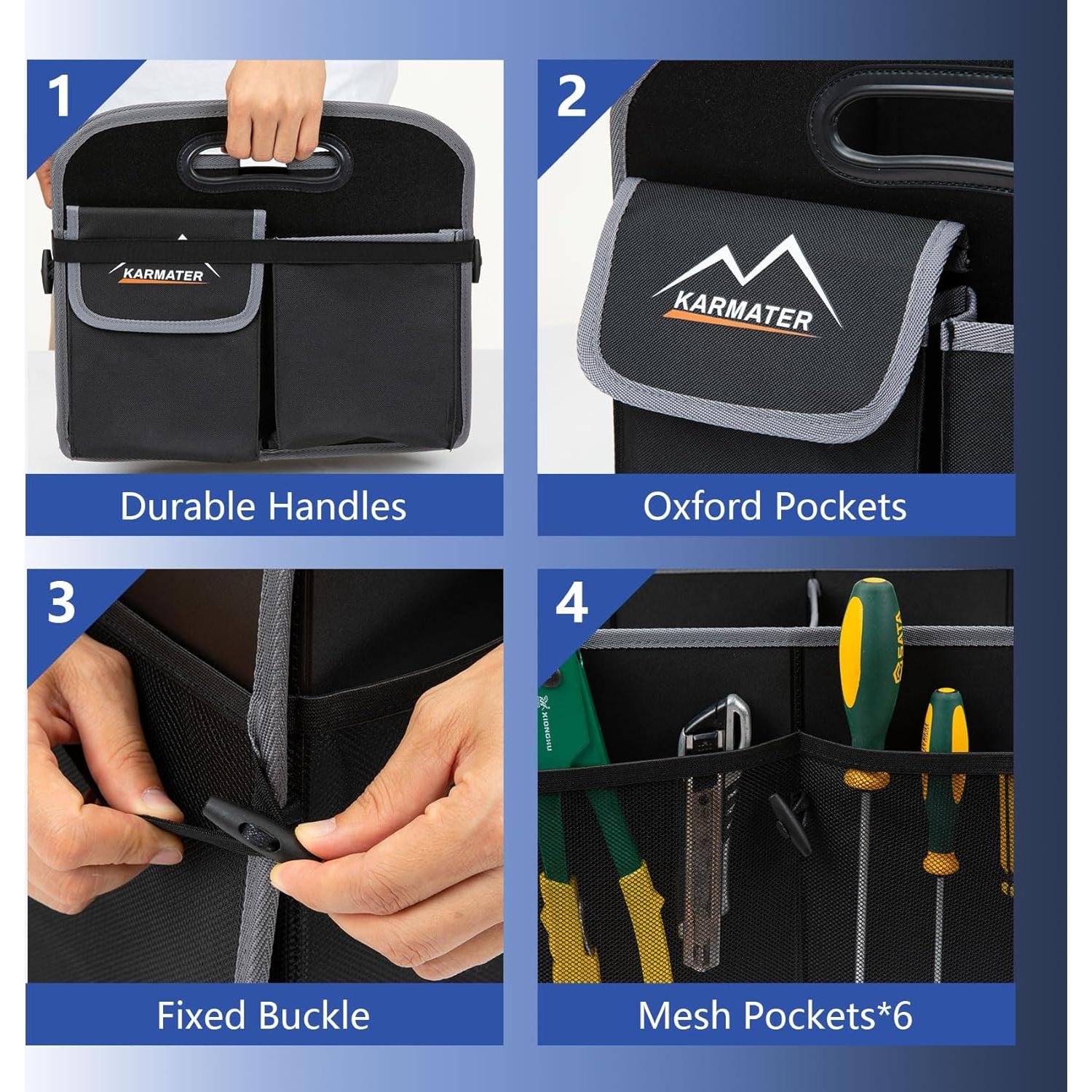 Organizador de Maletero M KARMATER 50L Impermeable Negro