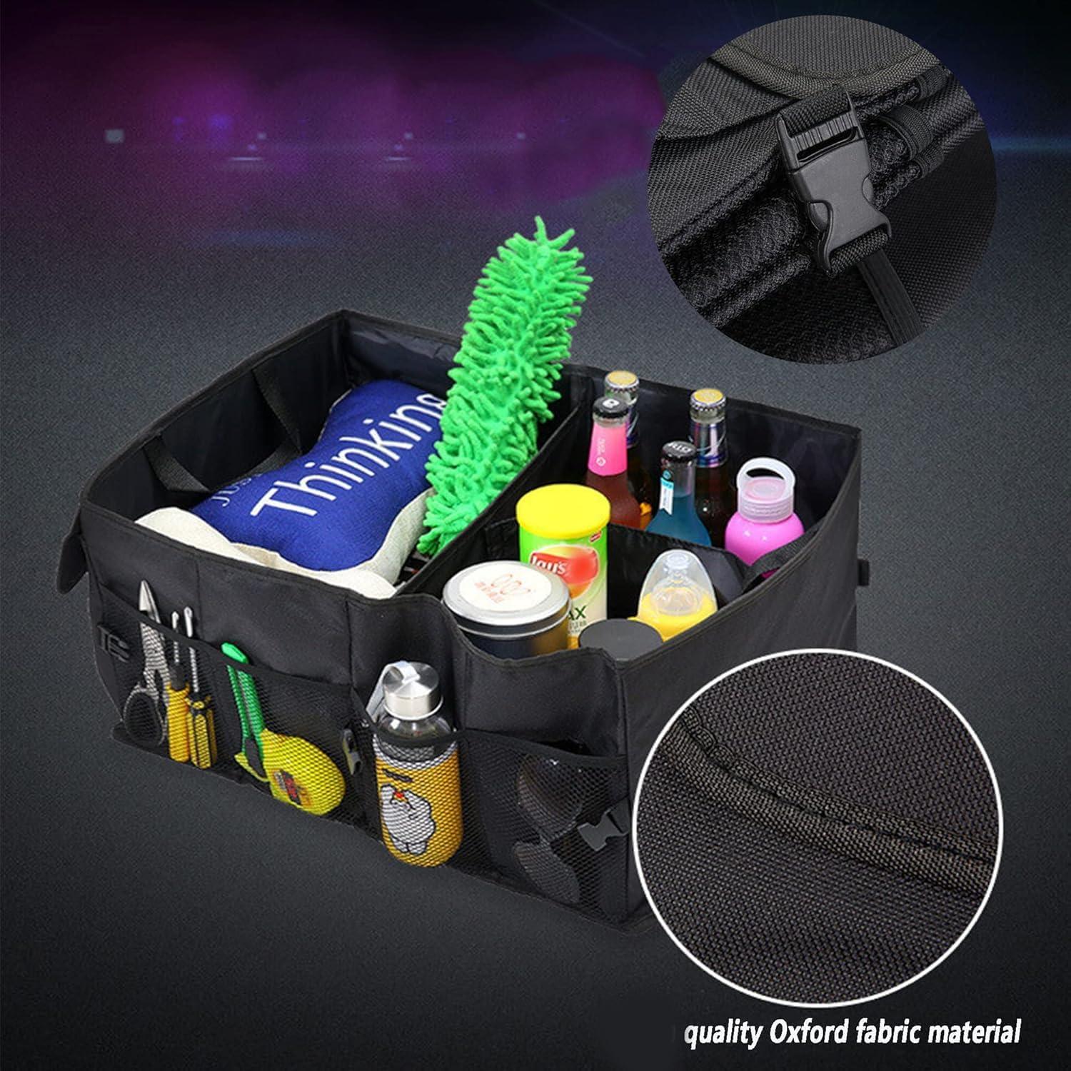 Organizador de Maletero de Coche Figpade 52L Plegable Negro