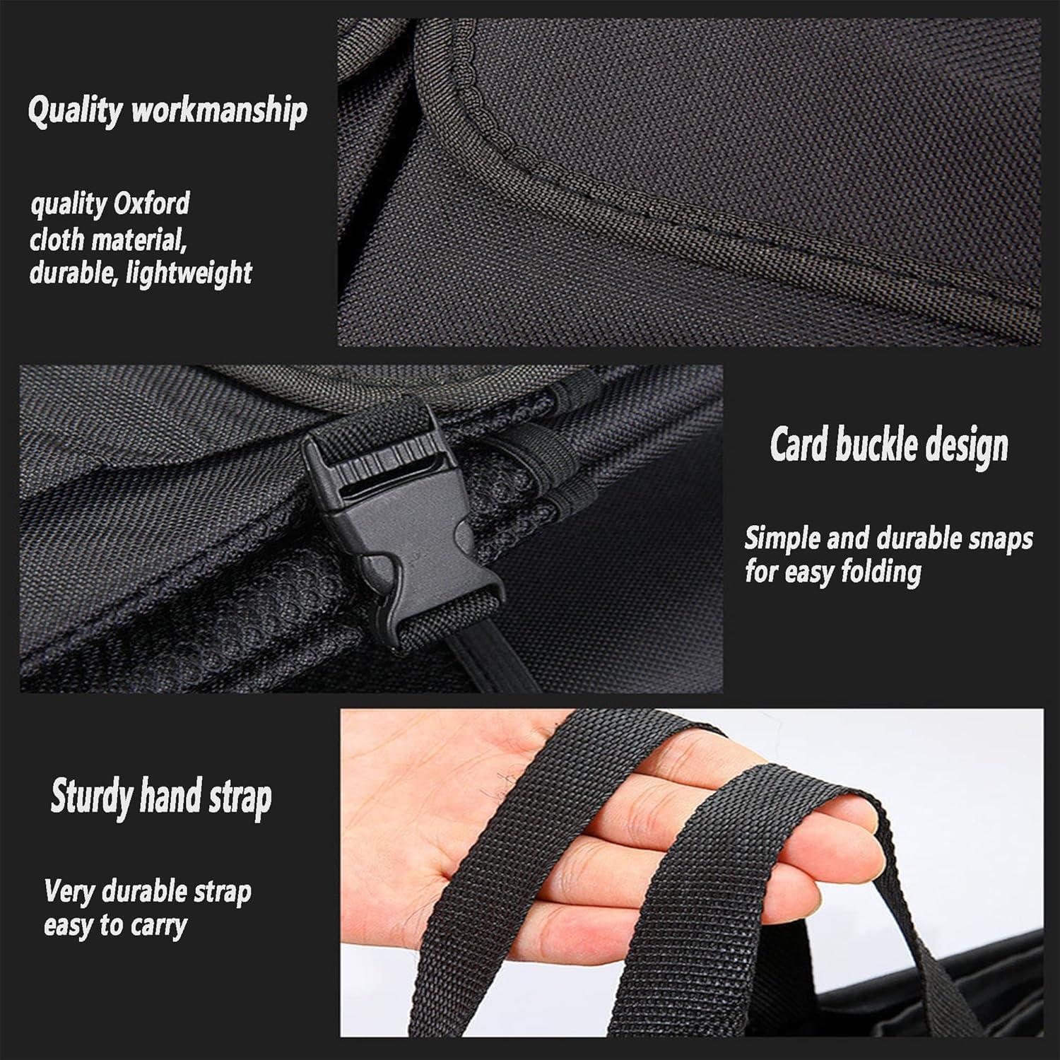 Organizador de Maletero de Coche Figpade 52L Plegable Negro