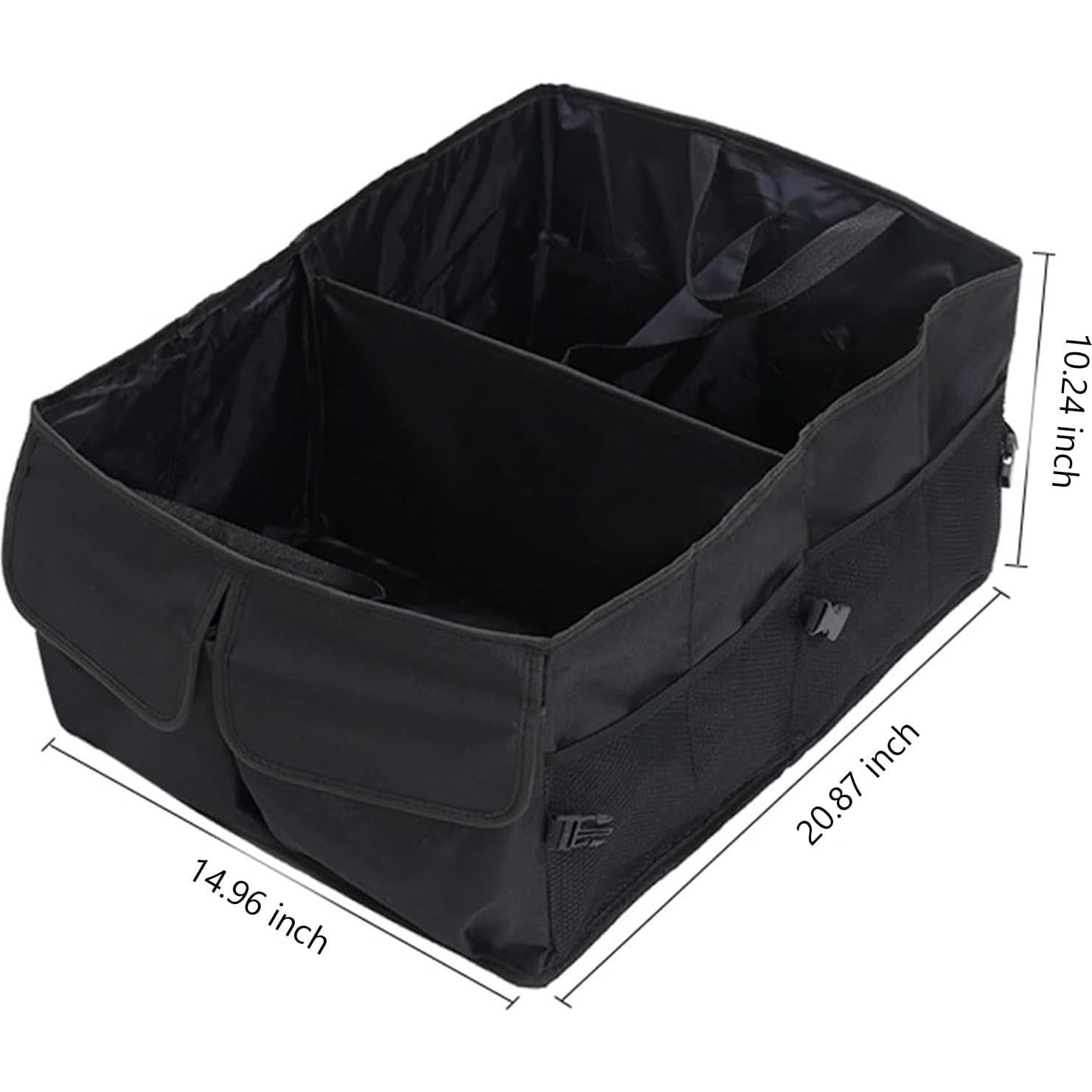Organizador de Maletero de Coche Figpade 52L Plegable Negro