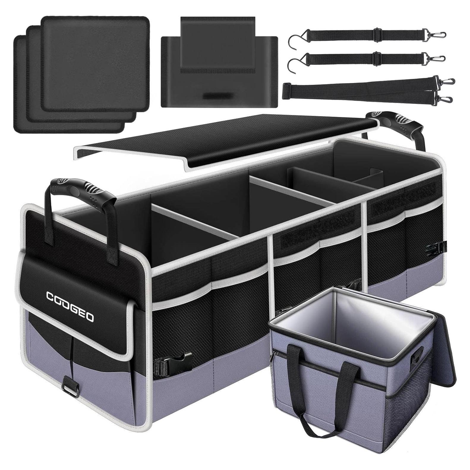 Organizador de Maletero COOGEO con Bolsa Térmica 3 Compartimentos