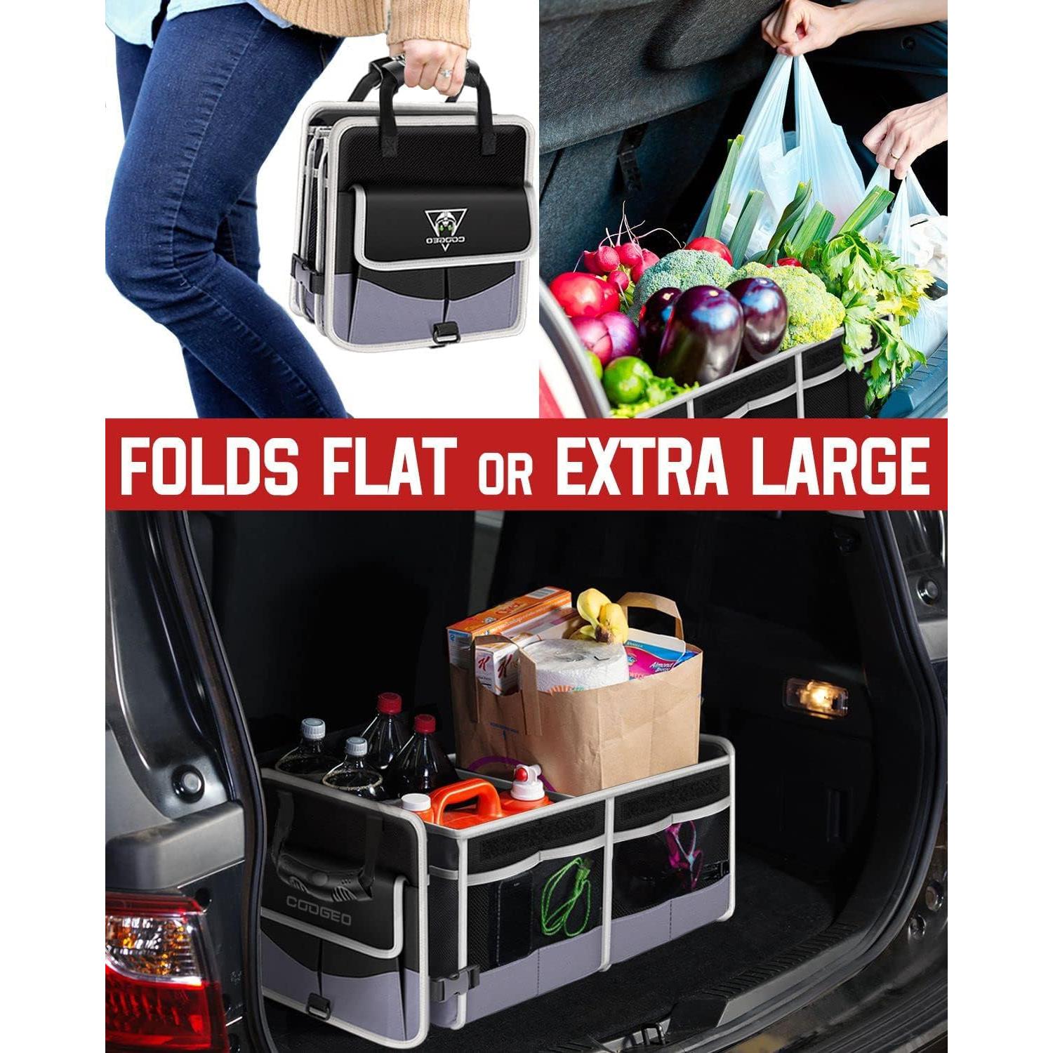Organizador de Maletero COOGEO con Bolsa Térmica 3 Compartimentos