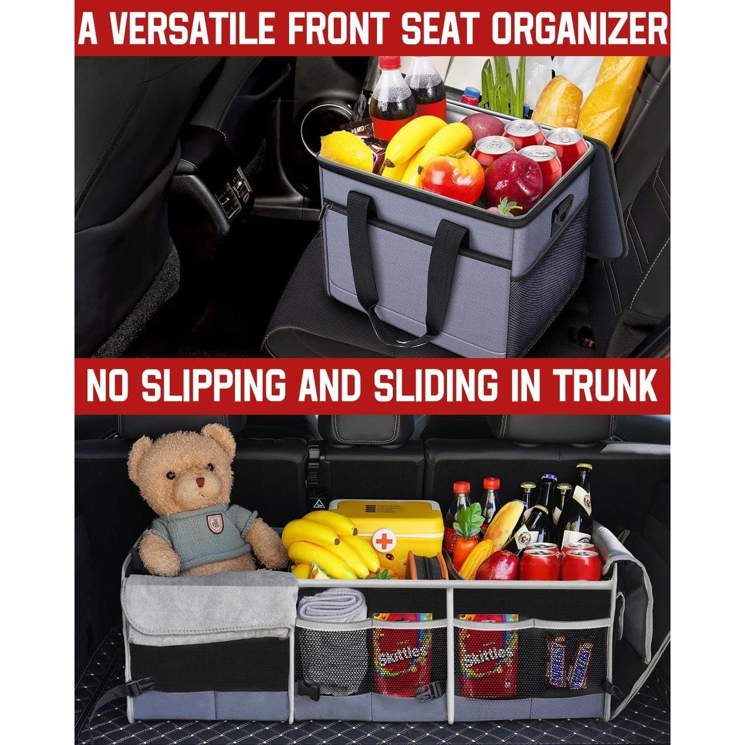 Organizador de Maletero COOGEO con Bolsa Térmica 3 Compartimentos