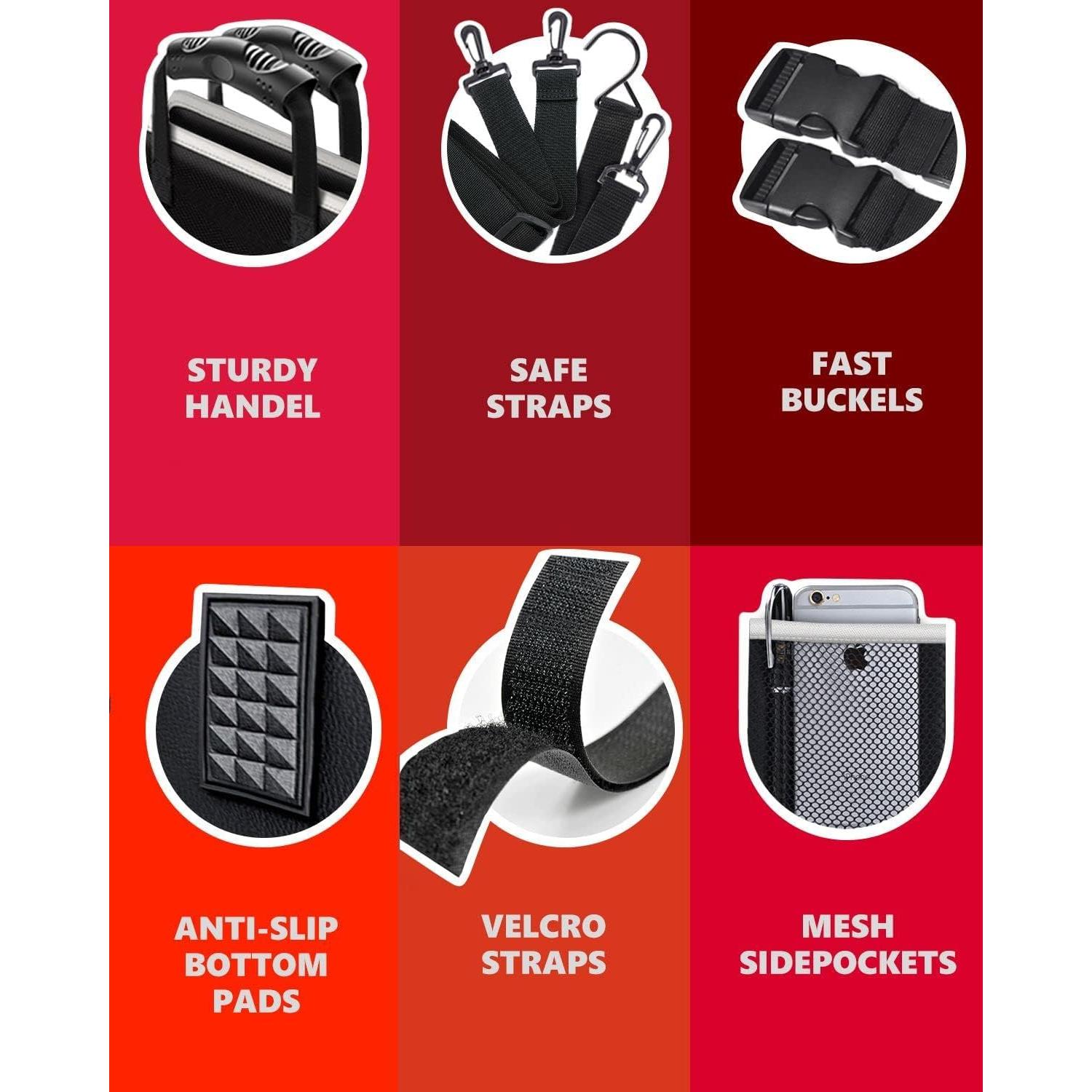 Organizador de Maletero COOGEO con Bolsa Térmica 3 Compartimentos