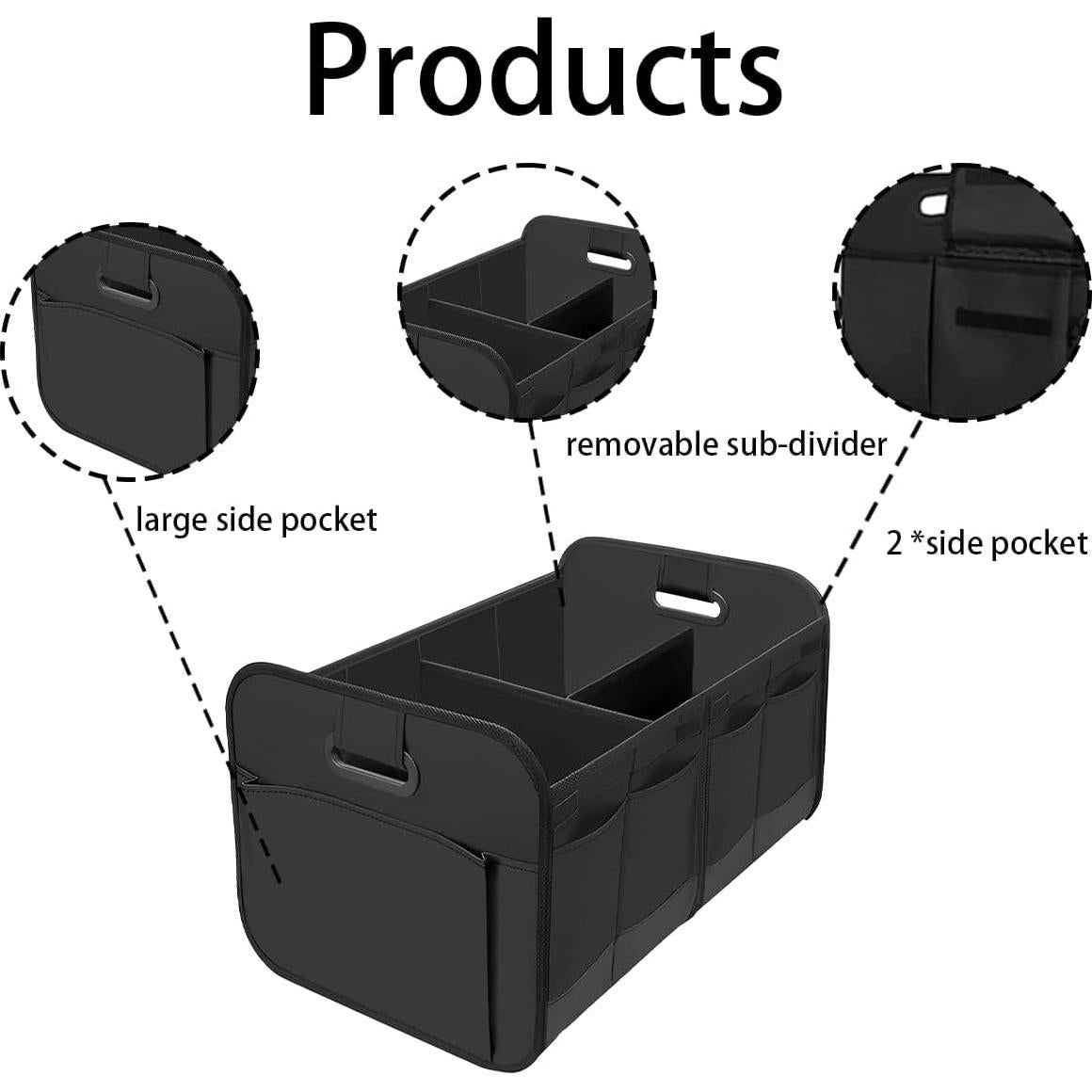 Organizador de Maletero de Coche XINLIYA Plegable 58x37x32cm