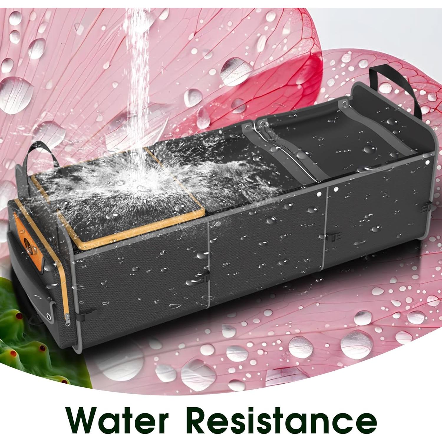 Organizador de Maletero SugarFox 95L Impermeable Plegable Negro