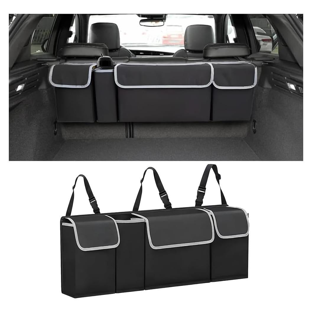 Organizador de Maletero de Coche AUCELI Negro Plegable Impermeable