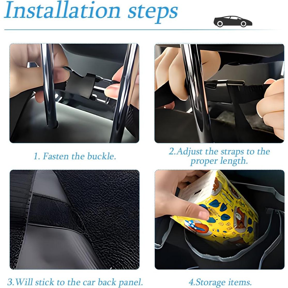 Organizador de Maletero de Coche AUCELI Negro Plegable Impermeable