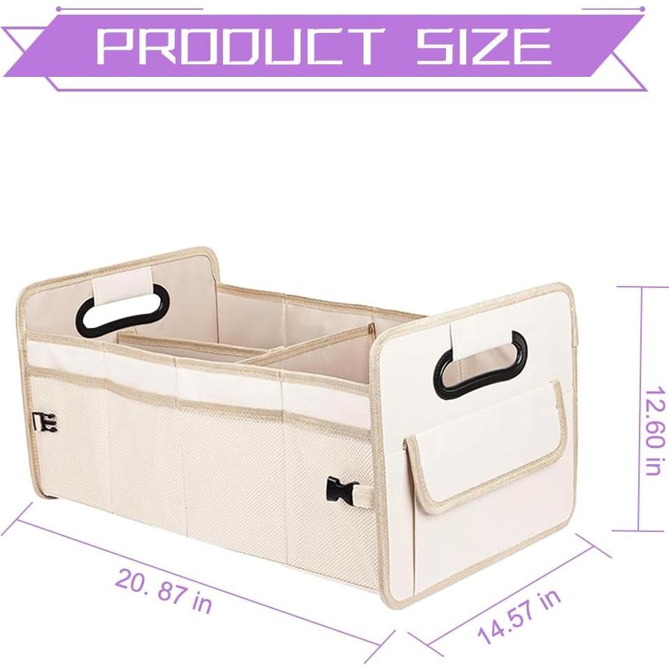 Organizador de Maletero FALVFUN Plegable Beige 55.88x31.75cm