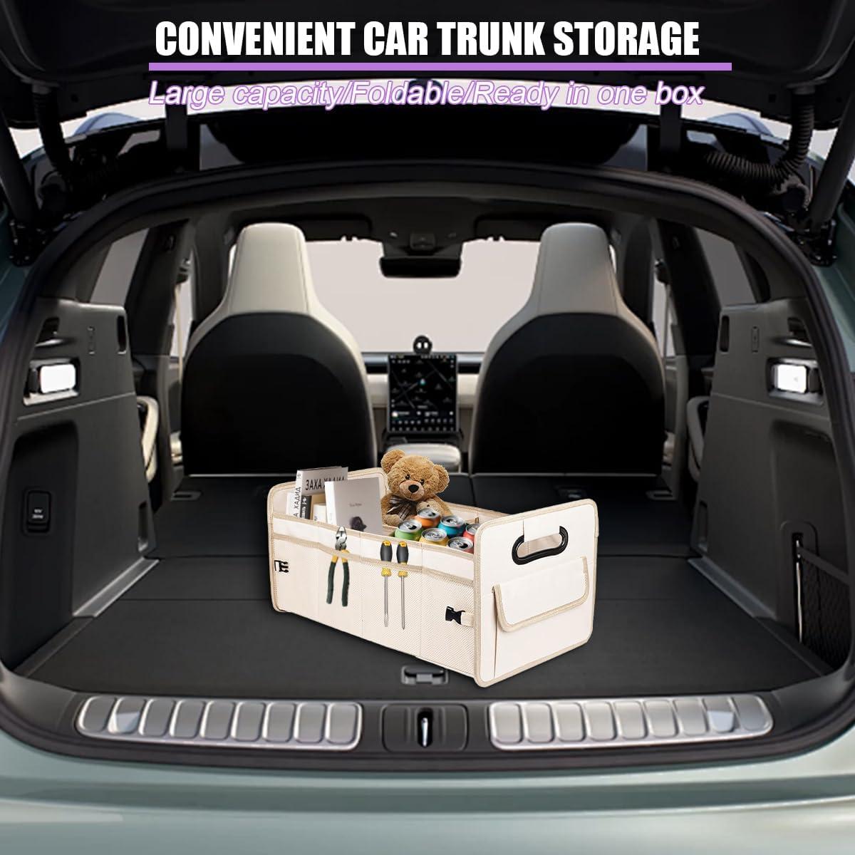 Organizador de Maletero FALVFUN Plegable Beige 55.88x31.75cm