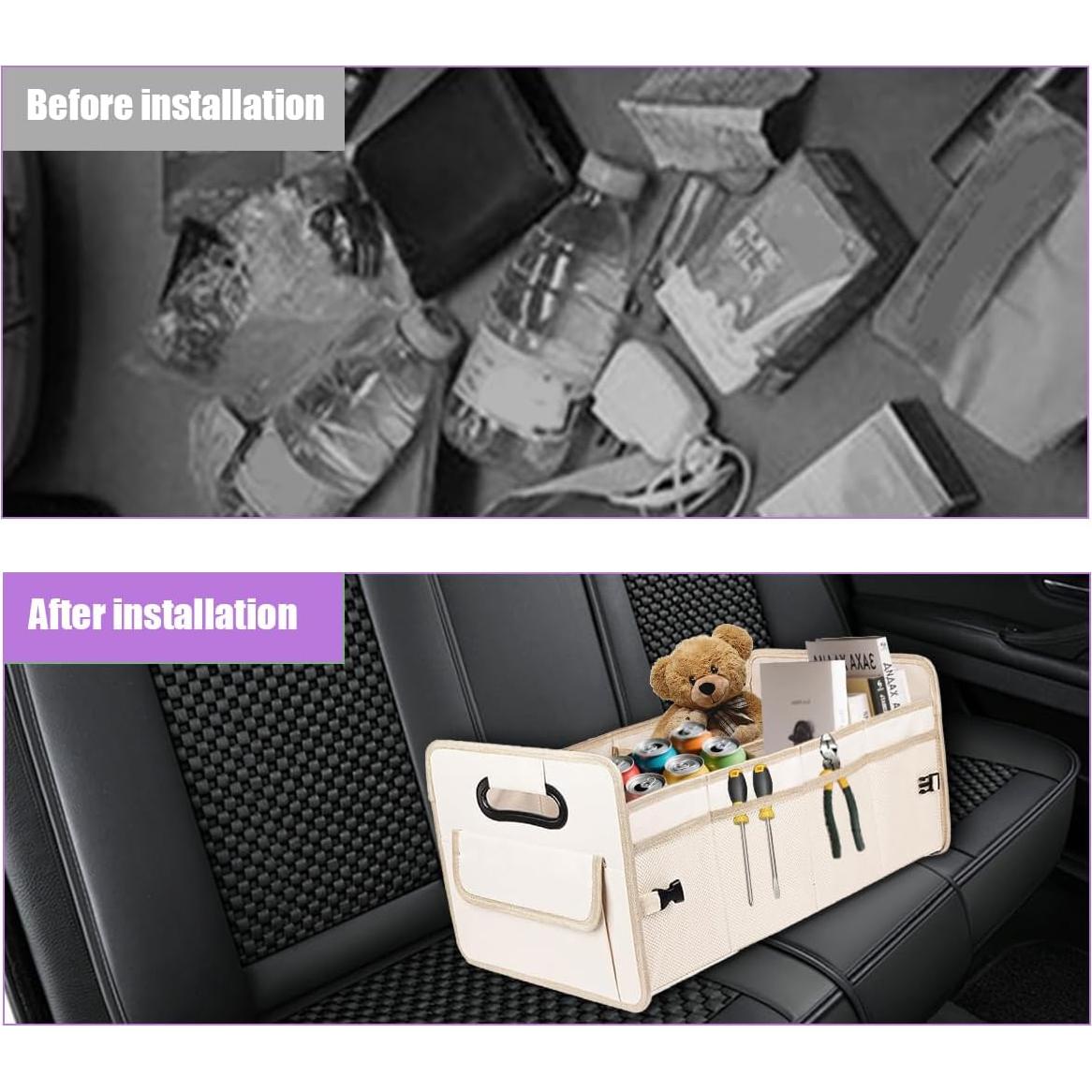 Organizador de Maletero FALVFUN Plegable Beige 55.88x31.75cm