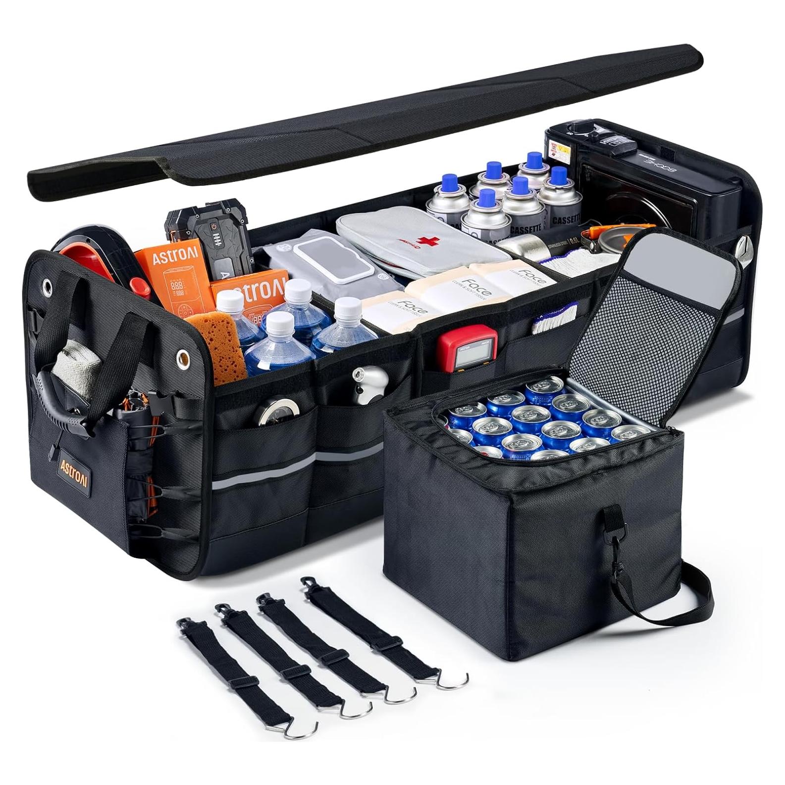 Organizador de Maletero Plegable AstroAI 110L con Bolsa Térmica