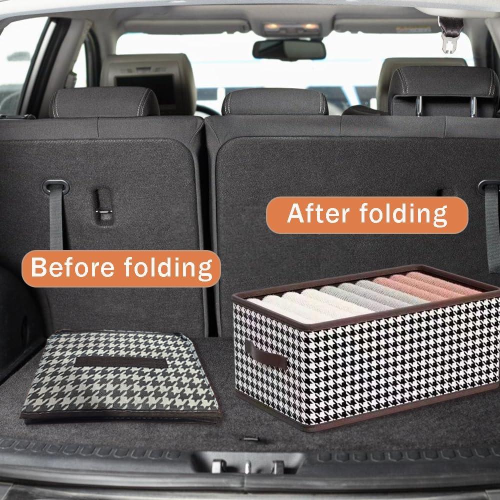 Organizador de Maletero de Coche Plegable OULIGET Houndstooth
