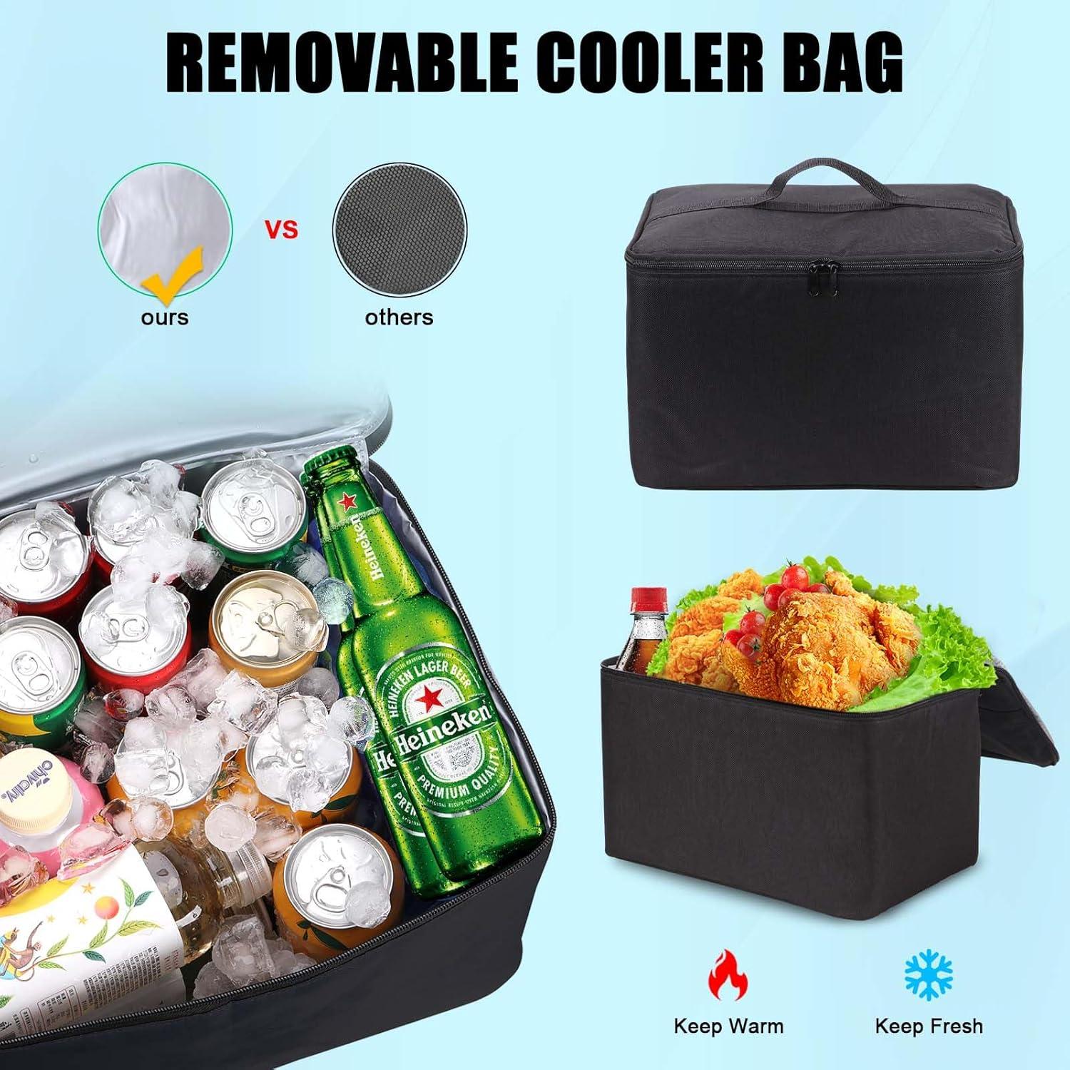 Organizador de Maletero Grande MOJIOO con Bolsa Térmica Plegable