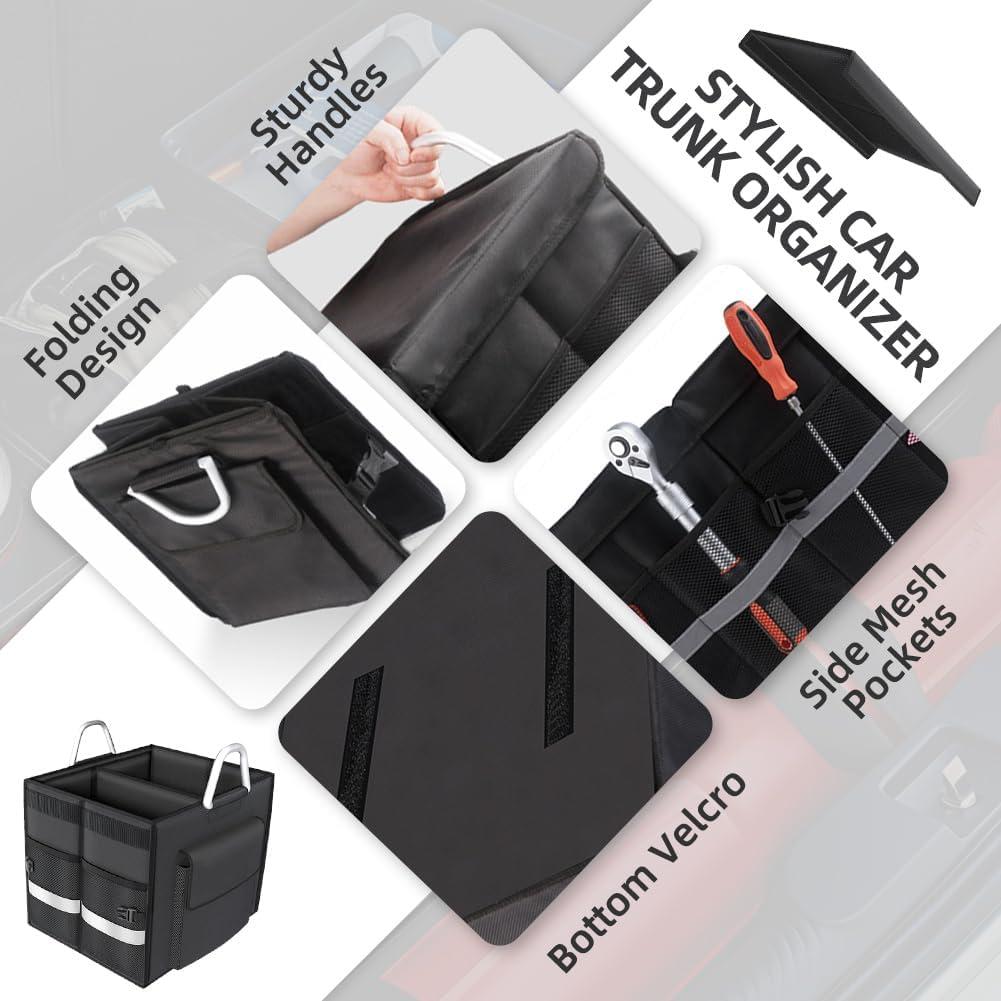 Organizador de Maletero de Coche LOTUYACY 55L Plegable Negro