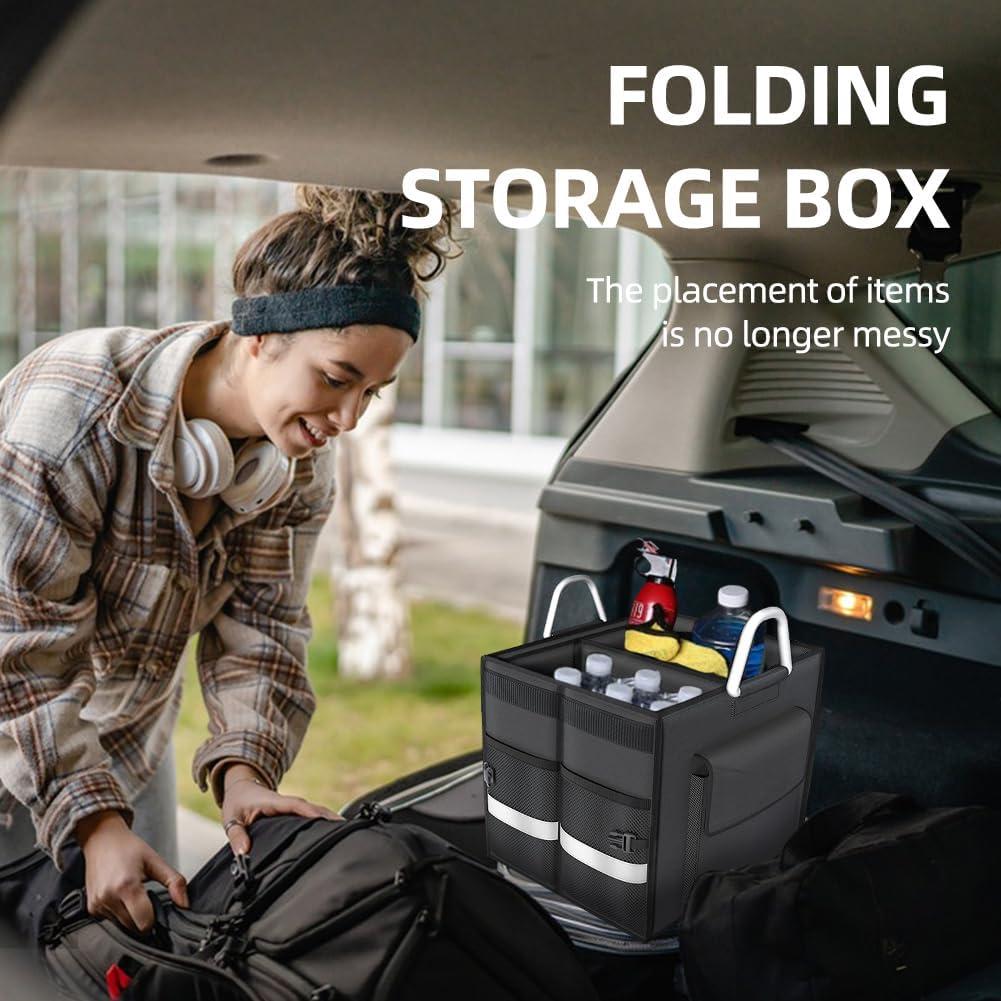 Organizador de Maletero de Coche LOTUYACY 55L Plegable Negro