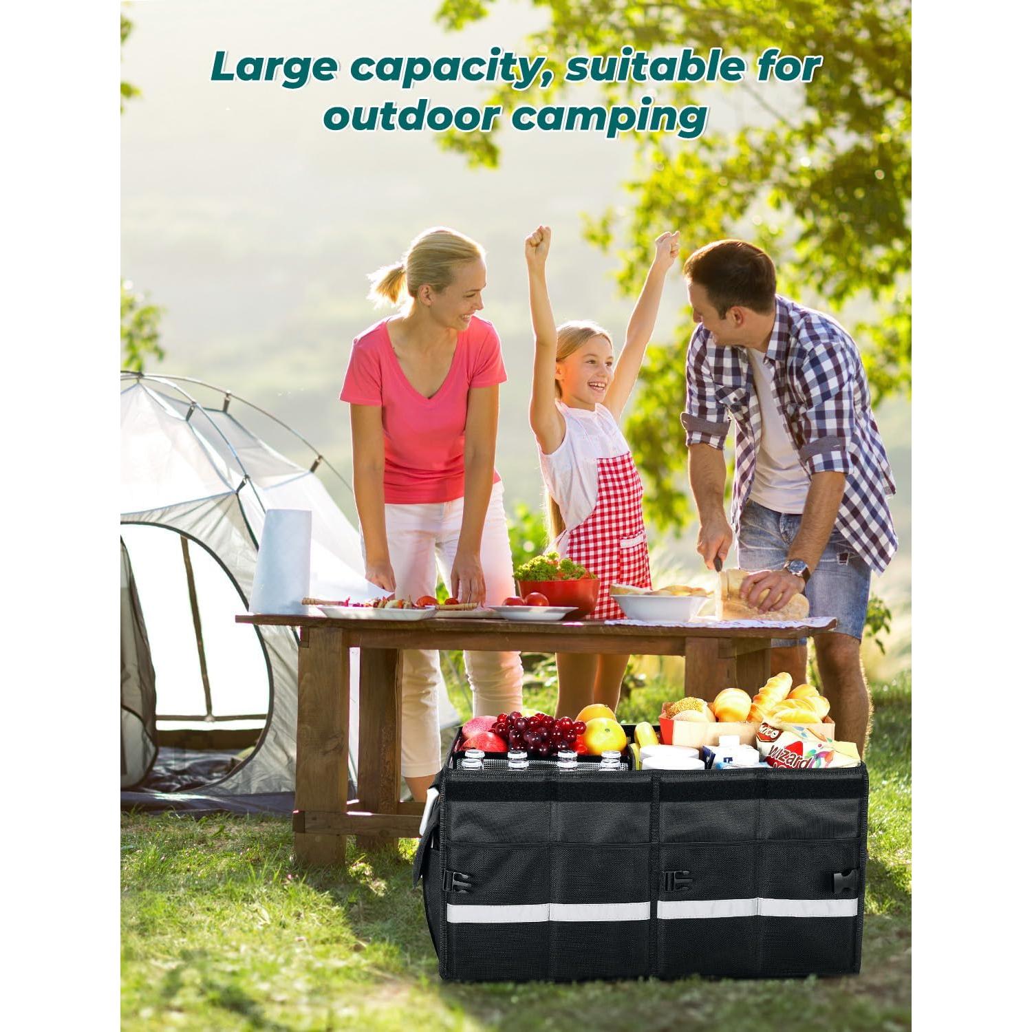 Organizador de Maletero YOHOOLYO 65L con Bolsa Térmica Negra