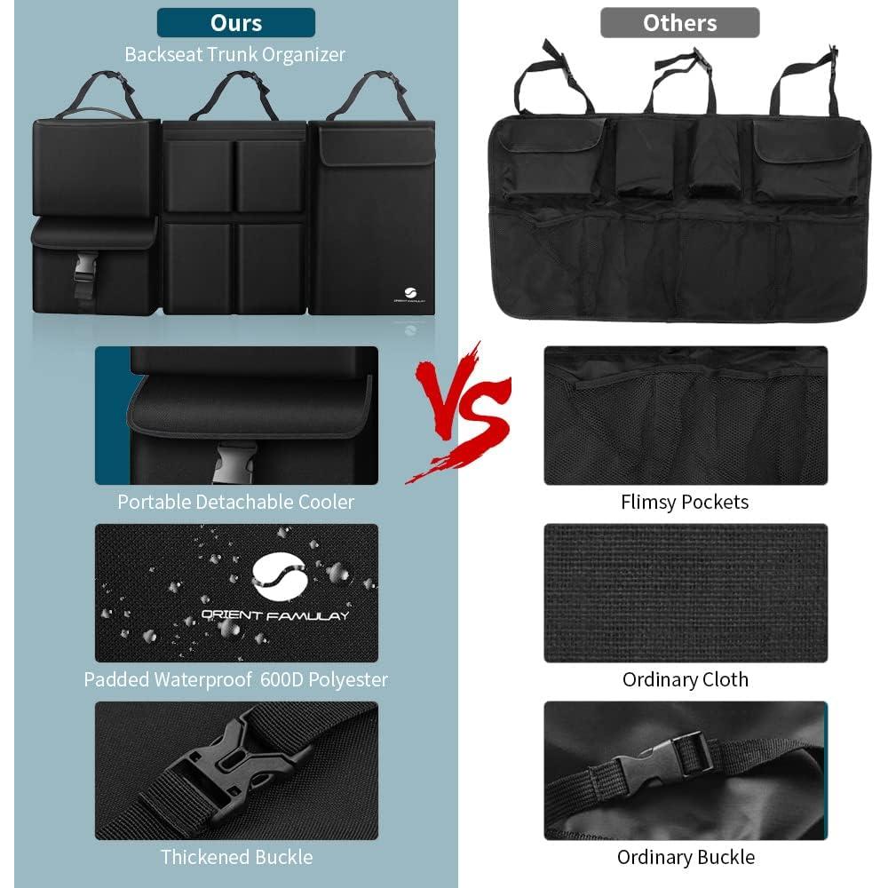 Organizador de Maletero Colgante ORIENT FAMULAY Negro con Enfriador