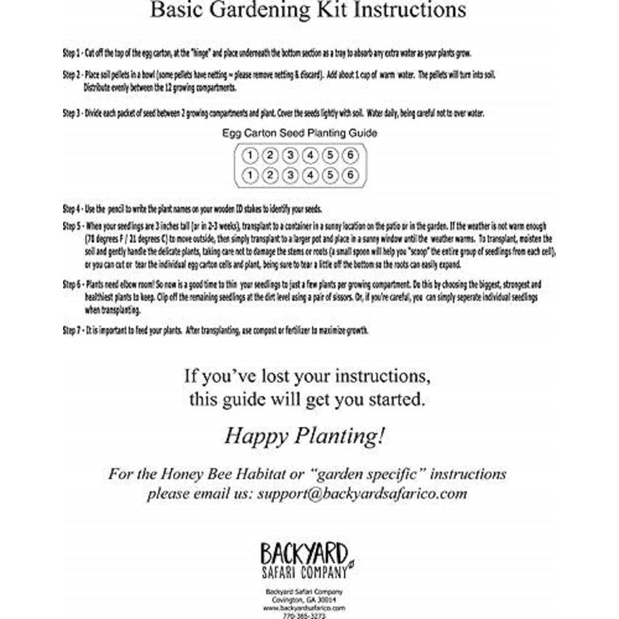 Kit de Jardinería Habitat de Abejas - Compañía Safari de Patio